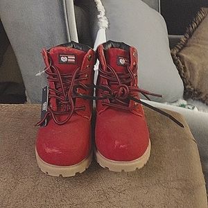 Red Kids Boots
